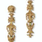 Pelletier, Jean (c.. A PAIR OF QUEEN ANNE GILTWOOD SINGLE-BRANCH WALL-LIGHTS - photo 1