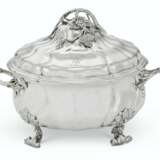A GERMAN SILVER TWO-HANDLED SOUP TUREEN AND COVER - photo 1