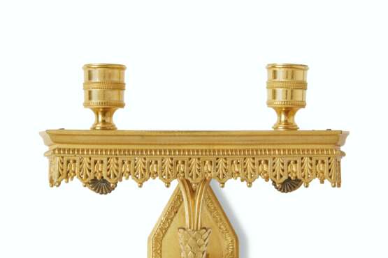 Remond, Francois. A PAIR OF DIRECTOIRE ORMOLU TWIN-BRANCH WALL-LIGHTS - фото 4