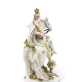 Meissen Porcelain Factory. TWO MEISSEN PORCELAIN FIGURES EMBLEMATIC OF THE CONTINENTS EUROPE AND AMERICA - Foto 4