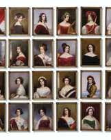 TWENTY-FOUR HUSTCHENREUTHER PORCELAIN PORTRAIT PLAQUES
