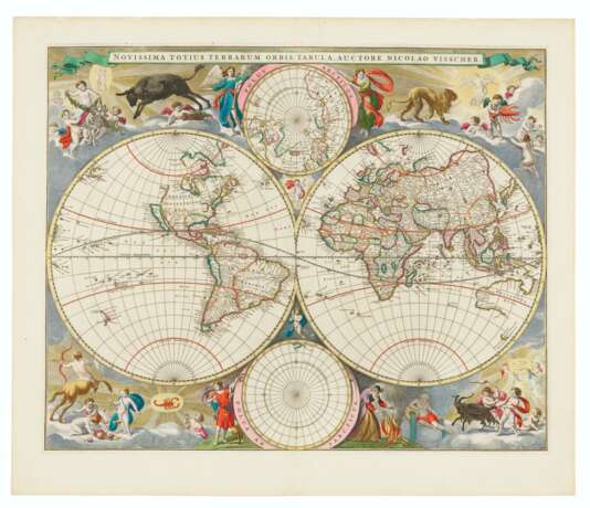 Visscher's World Map - Foto 1