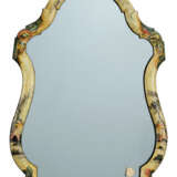 A NORTH ITALIAN POLYCHROME-DECORATED CREAM 'LACCA' DRESSING-TABLE MIRROR - фото 1