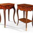 TWO NORTH ITALIAN ORMOLU-MOUNTED TULIPWOOD-CROSSBANDED KINGWOOD OCCASIONAL TABLES - Archives des enchères