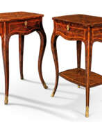 Commode de nuit. TWO NORTH ITALIAN ORMOLU-MOUNTED TULIPWOOD-CROSSBANDED KINGWOOD OCCASIONAL TABLES 