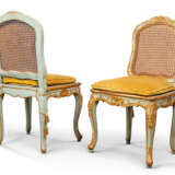 TWO LOUIS XV FAUTEUILS AND A PAIR OF SIDE CHAIRS - photo 3