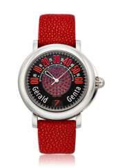 GERALD GENTA, JUMP HOUR WITH RUBY-SET DIAL, REF. RSP.X.10