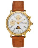 EBERHARD & CO, CHRONOGRAPH, MOON PHASES, LIMITED EDITION 1887-1987, NO. 126 OF 999