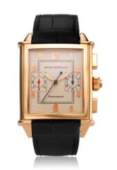 GIRARD-PERREGAUX, “VINTAGE”, 18K PINK GOLD, SPLIT SECONDS CHRONOGRAPH WITH JUMPING SECONDS, REF. 9021, NO. 13