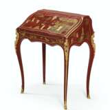 Dubois, Jacques. A LOUIS XV ORMOLU-MOUNTED SCARLET AND GILT CHINESE LACQUER AND VERNIS-DECORATED BUREAU DE DAME - фото 1