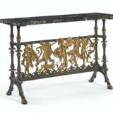 Caldwell, Edward F.. A PARCEL-GILT AND PATINATED BRONZE CONSOLE TABLE - Foto 1