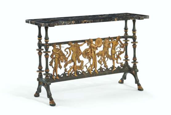 Caldwell, Edward F.. A PARCEL-GILT AND PATINATED BRONZE CONSOLE TABLE - фото 1