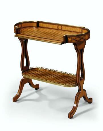 A FRENCH BRASS-MOUNTED AMARANTH AND SYCAMORE PARQUETRY TRICOTEUSE - photo 2