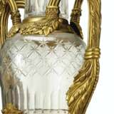A MASSIVE PAIR OF ORMOLU AND CUT-GLASS VASES ON STANDS - photo 3