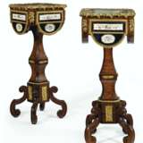 A PAIR OF ORMOLU AND SEVRES STYLE PORCELAIN-MOUNTED TULIPWOOD JARDINIÈRES - photo 1
