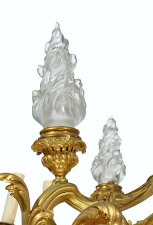 A FRENCH ORMOLU AND MOLDED GLASS THIRTY-ONE-LIGHT CHANDELIER - photo 4
