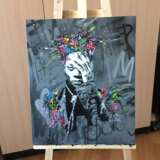 Design Painting “Portrait of Jean M Basquiat”, Canvas on the subframe, Acrylic paint, Conceptual, Fantasy, 2020 - photo 3