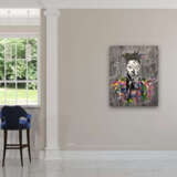 Интерьерная картина «Баския», Холст на подрамнике, Акриловые краски, Концептуализм, 2020 г. - фото 3