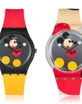 SWATCH X DAMIEN HIRST, SPOT MICKEY & MIRROR SPOT MICKEY, LIMITED EDITION WATCHES CELEBRATING 90TH ANNIVERSARY OF MICKEY MOUSE