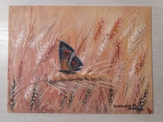 Painting “Butterfly?”, Canvas, Oil paint, Modern, Landscape painting, 2020 - photo 1