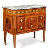 A NORTH ITALIAN REPOUSEE GILT-METAL-MOUNTED STAINED FRUITWOOD AND EBONY-INLAID TULIPWOOD AND KINGWOOD COMMODE - фото 3