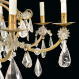 A LARGE ITALIAN ROCK-CRYSTAL AND CUT-GLASS-MOUNTED GILT-METAL EIGHT-LIGHT CHANDELIER - фото 2