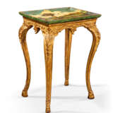 A NORTH ITALIAN GILTWOOD, SIMULATED MARBLE AND 'LACCA POVERA' OCCASIONAL TABLE - Foto 1