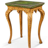 A NORTH ITALIAN GILTWOOD, SIMULATED MARBLE AND 'LACCA POVERA' OCCASIONAL TABLE - фото 2