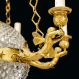 AN EMPIRE-STYLE CUT-GLASS AND ORMOLU CHANDELIER - фото 2
