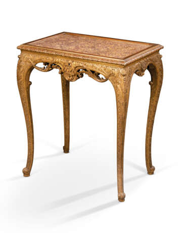 A REGENCE-STYLE GILTWOOD SIDE TABLE - фото 1
