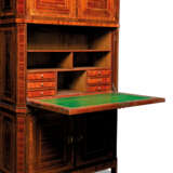 A LOUIS XVI TULIPWOOD CROSSBANDED, AMARANTH AND BOISE SATINE TALL SECRETAIRE A ABATTANT - Foto 3
