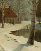 Mikhail Markianovich Germashev. Village in the Snow