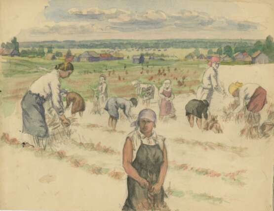 KLIUN, IVAN. Gathering Buckwheat - Foto 1
