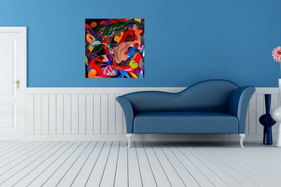 Design Painting “Abstract Art. Bright Modern Wall Painting for Home. Canvas. Acrylic. Interior wall decor. Original modern painting.”, Canvas on the subframe, Acrylic paint, Abstractionism, 2020 - photo 3