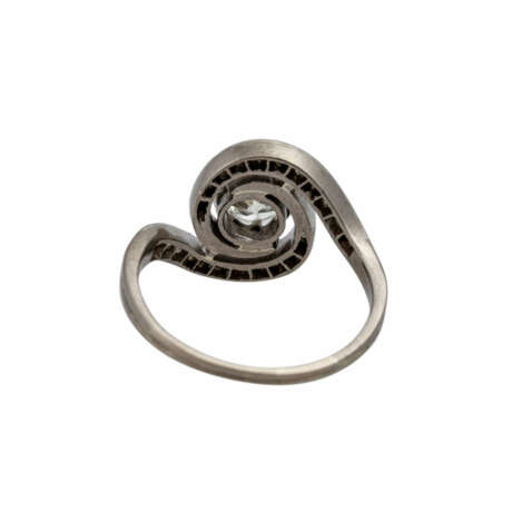 Ring mit Altschliffdiamant ca 0,65 ct, - Foto 4