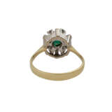Ring mit grünem Turmalin ca. 1,0 ct, - photo 4