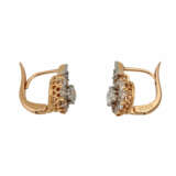 Ohrringe mit Altschliffdiamanten, zusammen ca. 1,2 ct - photo 2