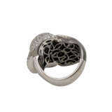 Ring mit schwarzen und weißen Brillanten, zusammen ca. 3 ct, - Foto 4
