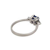 Ring mit Tansanit und kleinen Diamanten - photo 3