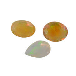 Konvolut 3 Kristall Opale