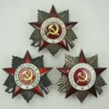 Sowjetunion: Orden des Vaterländischen Krieges - 3 Exemplare. Je Gold - фото 1