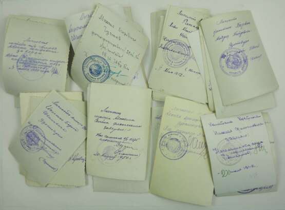 Sowjetunion: Lot Offizier und Soldaten Porträts. Großteils mit angelegten Auszeichnungen. Zustand: II - Foto 2