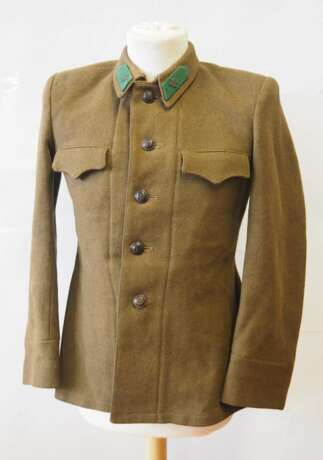 Ungarn: Uniformjacke eines Landvermessers (1949-1956). Dunkelgrünes Tuch - Foto 1