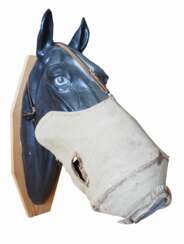 Russia: horse gas mask. Linen cloth with a centrally integrated filter