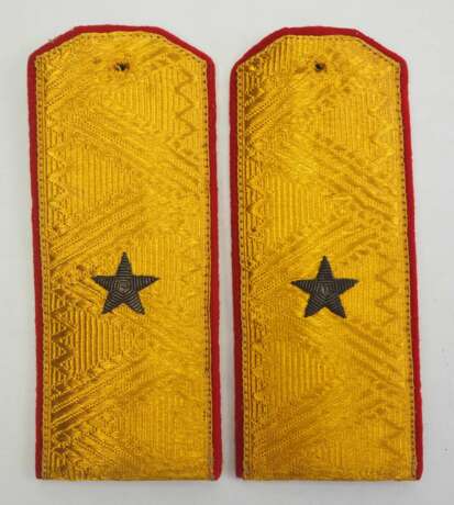 Sowjetunion: Paar Schulterstücke eines Generalmajor der Infanterie. Goldenes Gewebe - Foto 1