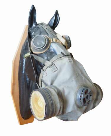Soviet Union: horse gas mask. Linen-like cloth - photo 1