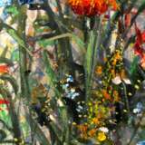 Design Gemälde „Blumensinfonie 1“, Karton, Ölfarbe, Neoimpressionismus, Landschaftsmalerei, 2020 - Foto 2