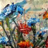 Design Painting “Floral symphony 1”, Cardboard, Oil paint, Neo-impressionism, Landscape painting, 2020 - photo 3