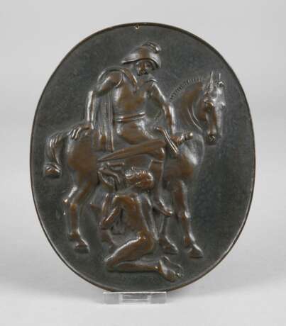 Theodor Georgii Bronzeplakette ”Heiliger Martin” - photo 1