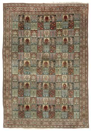 Kasetten-Teppich mit eingestellten Botehs und floralen Elementen - фото 1